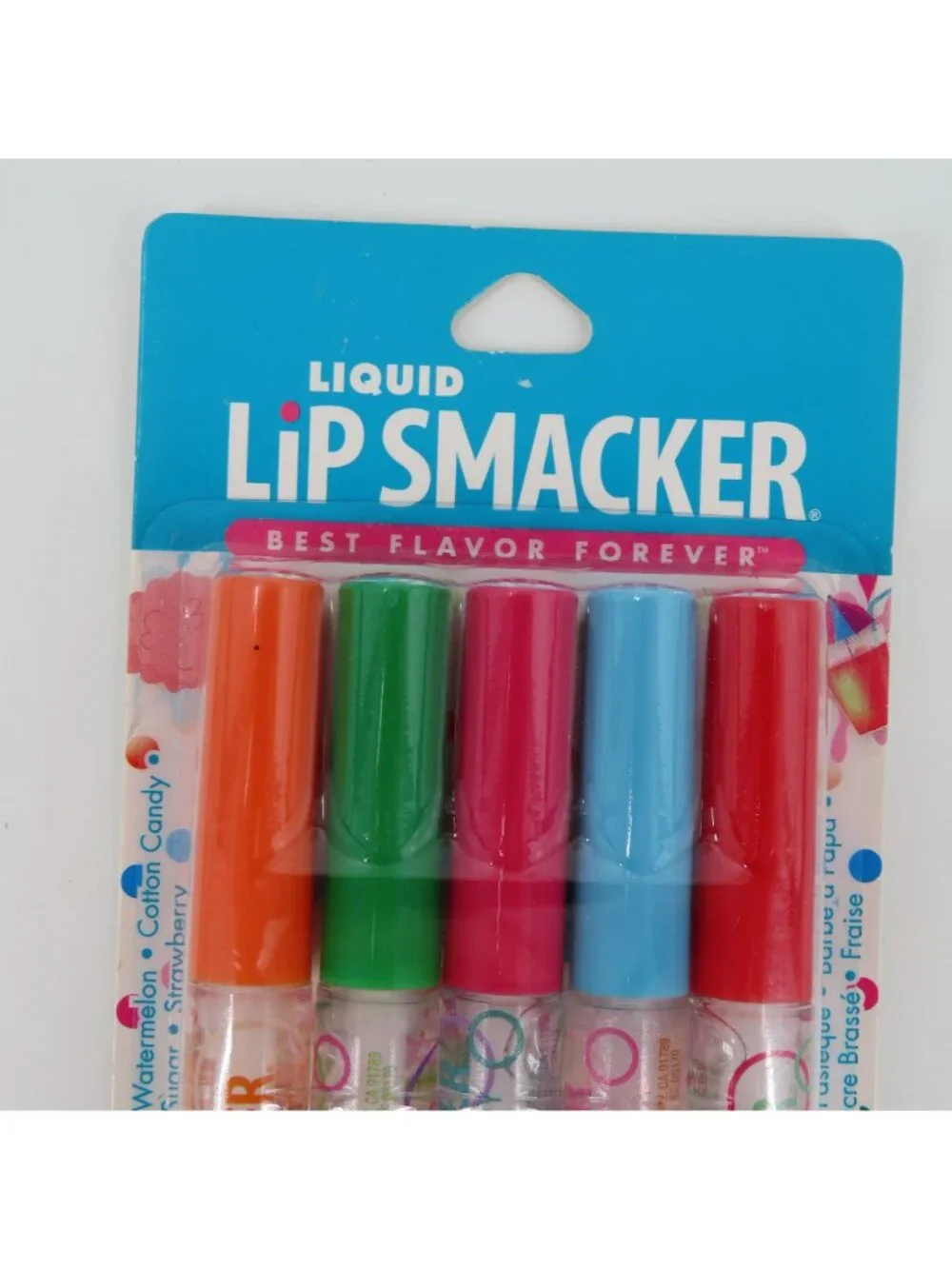 Lip Smacker Liquid Glosses 5 Pack Clear Glittered Flavored Party NEW Sealed